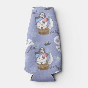 Rafraichisseur De Bouteilles Cute Pirate Kitten Motif