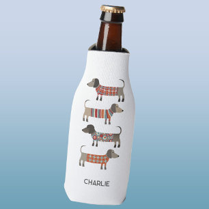 Rafraichisseur De Bouteilles Dachshund Wiener Dog Personnalisé