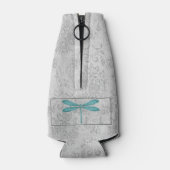 Rafraichisseur De Bouteilles Damas de libellule turquoise (Dos)