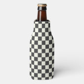 Rafraichisseur De Bouteilles Damier noir décalé et blanc décalé (Bottle Devant)