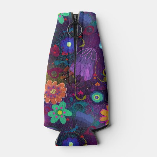 Rafraichisseur De Bouteilles De Belles Fleurs De Boho (Dos)