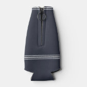 Rafraichisseur De Bouteilles Deep Navy Ancre Rustique Nom du bateau personnalis (Dos)