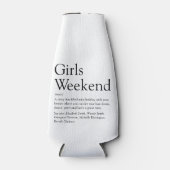 Rafraichisseur De Bouteilles Définition du week-end pour filles personnalisées (Devant)