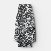 Rafraichisseur De Bouteilles Dentelle noire sur canne blanche (Devant)