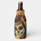 Rafraichisseur De Bouteilles Dia De Los Muertos Throw Pillow (Bottle Devant)