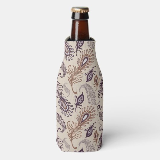 Rafraichisseur De Bouteilles Divers Motif de plumes (Bottle Devant)