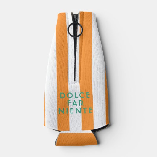 Rafraichisseur De Bouteilles Dolce Far Niente Cinque Terra Orange Cabana Stripe (Dos)