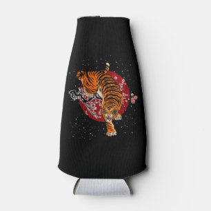 Rafraichisseur De Bouteilles Don Tiger Cadeau de Tigre en fleurs de cerisiers