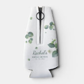 Rafraichisseur De Bouteilles Douce Fleurie De Mariage Sur Mesure Eucalyptus (Dos)