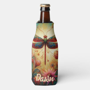 Rafraichisseur De Bouteilles Dragonfly lunaire Floral Abstrait personnalisé