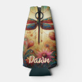 Rafraichisseur De Bouteilles Dragonfly lunaire Floral Abstrait personnalisé (Dos)