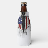 Rafraichisseur De Bouteilles Drapeau américain déchiré, déchiré et déchiré (Bouteille Dos)