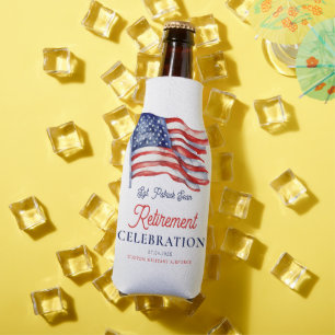 Rafraichisseur De Bouteilles Drapeau américain moderne 4 juillet retraite de l'