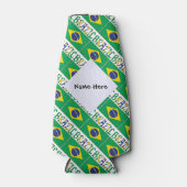 Rafraichisseur De Bouteilles Drapeau brésilien avec votre nom (Devant)