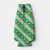 Rafraichisseur De Bouteilles Drapeau brésilien avec votre nom (Dos)