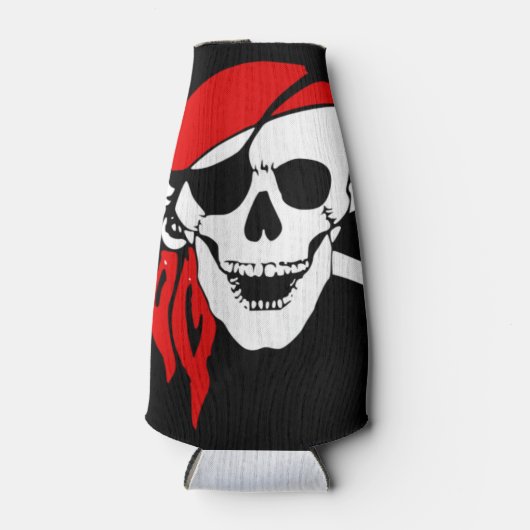 Rafraichisseur De Bouteilles Drapeau crâne pirate (Devant)