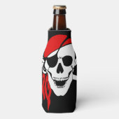 Rafraichisseur De Bouteilles Drapeau crâne pirate (Bottle Devant)