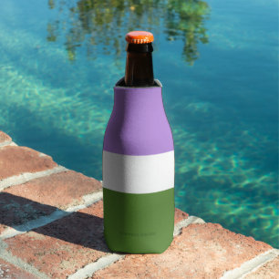 Rafraichisseur De Bouteilles Drapeau de fierté genderqueer de SlipperyJoe lavan