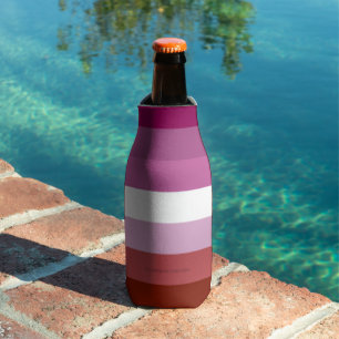 Rafraichisseur De Bouteilles Drapeau de fierté lesbienne de SlipperyJoe's fémin