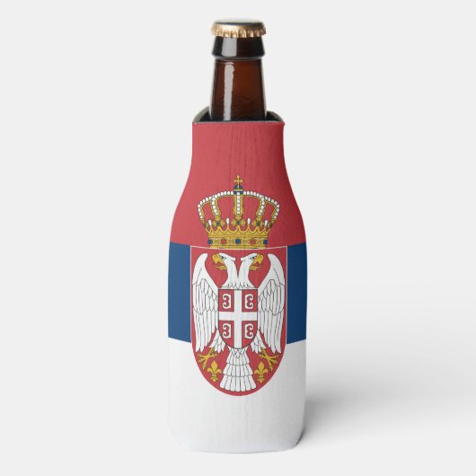 Rafraichisseur De Bouteilles Drapeau de la Serbie (Bottle Devant)