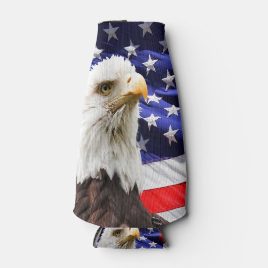 Rafraichisseur De Bouteilles Drapeau de l'aigle à tête blanche américain (Devant)
