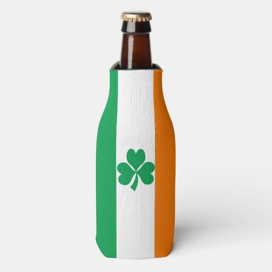 Rafraichisseur De Bouteilles Drapeau de l'Irlande Shamrock (Bottle Devant)