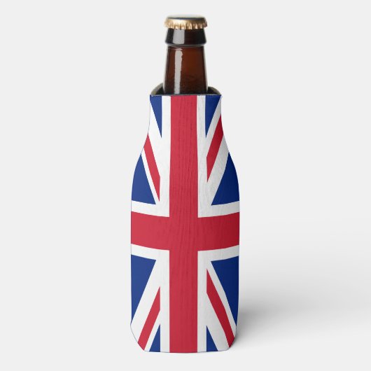 Rafraichisseur De Bouteilles Drapeau du Royaume-Uni personnalisé (Bottle Devant)