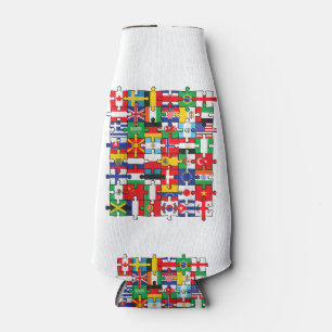 Rafraichisseur De Bouteilles Drapeaux des pays du pavillon international