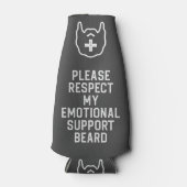 Rafraichisseur De Bouteilles Drôle Homme's Emotional Support Beard Joke Gift (Devant)