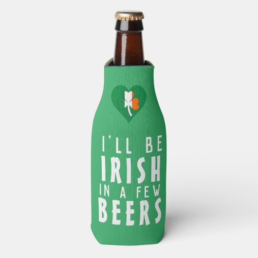 Rafraichisseur De Bouteilles Drôle St. Patrick's Day Clover Irish Flag Will (Bottle Devant)