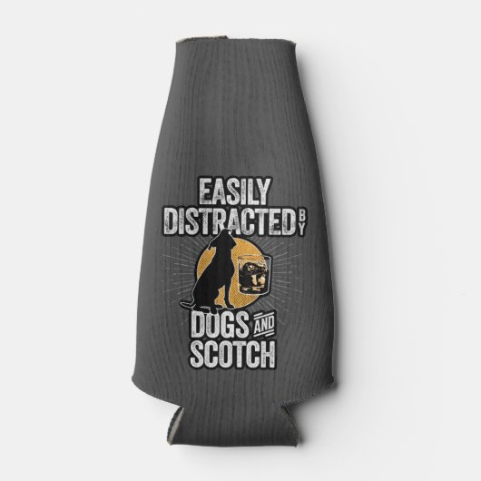 Rafraichisseur De Bouteilles Easily Distracted by Dogs and Scotch (Devant)