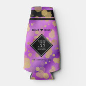 Rafraichisseur De Bouteilles Élégant 33e anniversaire du Mariage Améthyste (Devant)