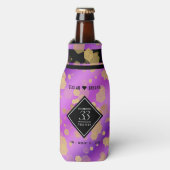Rafraichisseur De Bouteilles Élégant 33e anniversaire du Mariage Améthyste (Bottle Devant)