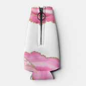 Rafraichisseur De Bouteilles Elégant Or Rose Agate Pierre Mariage Favoris Clien (Dos)