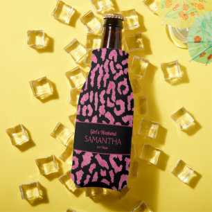 Rafraichisseur De Bouteilles Empreinte de léopard rose Chic Girls Weekend