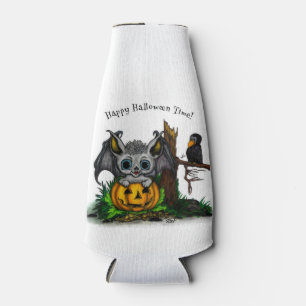 Rafraichisseur De Bouteilles En attente d'Halloween, Bat mignonne et Corbeau