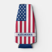 Rafraichisseur De Bouteilles Étoiles et rayures personnalisées aux États-Unis p (Devant)