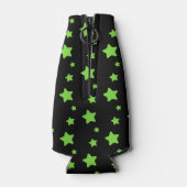 Rafraichisseur De Bouteilles Étoiles vertes sur motif noir (Dos)