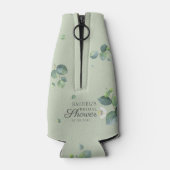 Rafraichisseur De Bouteilles Eucalyptus Plantes Succulentes Script Enterrement  (Dos)
