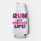 Rafraichisseur De Bouteilles Exécuter Embrasser la vie rose pourpre (Devant)