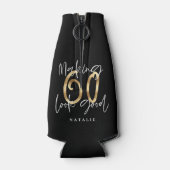 Rafraichisseur De Bouteilles Faire 60 belle or fête d'anniversaire (Dos)