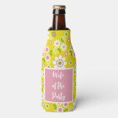 Rafraichisseur De Bouteilles Femme du Parti Retro Fleurs de Mod (Bottle Devant)