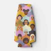 Rafraichisseur De Bouteilles Femmes rétrogrades du Motif mondial (Devant)