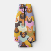 Rafraichisseur De Bouteilles Femmes rétrogrades du Motif mondial (Dos)