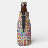 Rafraichisseur De Bouteilles Fête 50e anniversaire Fabulous Pink Cercles modern (Bouteille Dos)