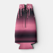 Rafraichisseur De Bouteilles fête d'anniversaire parties scintillant rose borde (Dos)