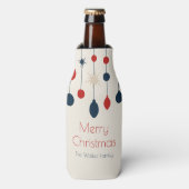 Rafraichisseur De Bouteilles Fête de Noël Rouge Rétro (Bottle Devant)