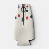 Rafraichisseur De Bouteilles Fête de Noël Rouge Rétro (Dos)