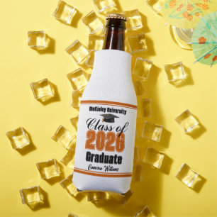 Rafraichisseur De Bouteilles Fête de remise des diplômes personnalisée Orange d