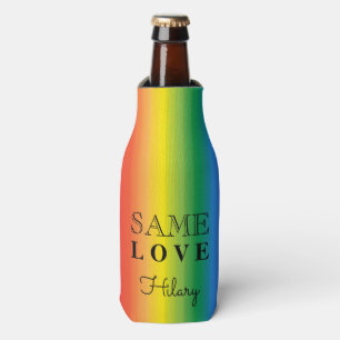 Rafraichisseur De Bouteilles . Fête d'été Ombre Rainbow Pride Personnalisée